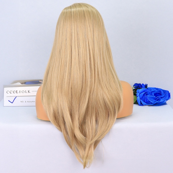 Katlı Kesim Balköpüğü Platin Röfleli Yan Tül Peruk