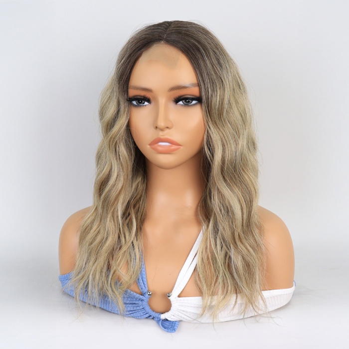 Kumral / Balköpüğü Ombre ve Röfleli Küt Tül Peruk