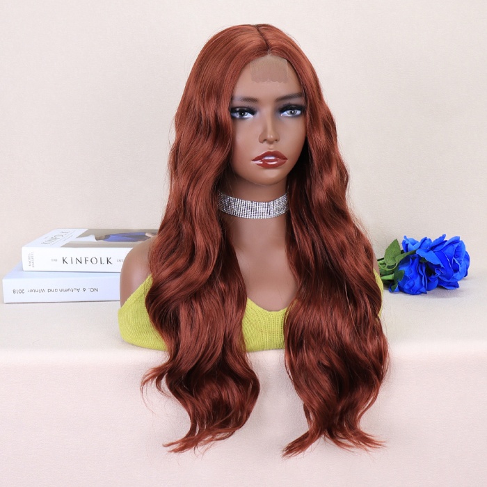 Koyu Bakır Tül Peruk