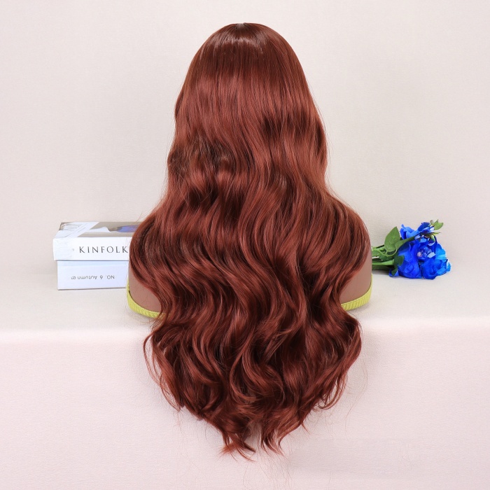 Koyu Bakır Tül Peruk