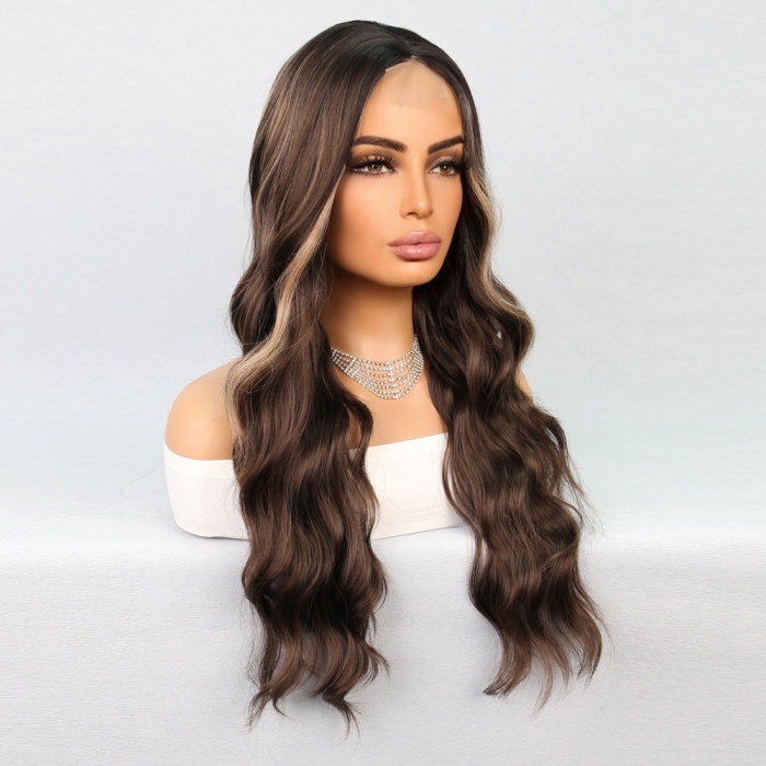 Koyu Kumral Balköpüğü Işıltılı Tül Peruk