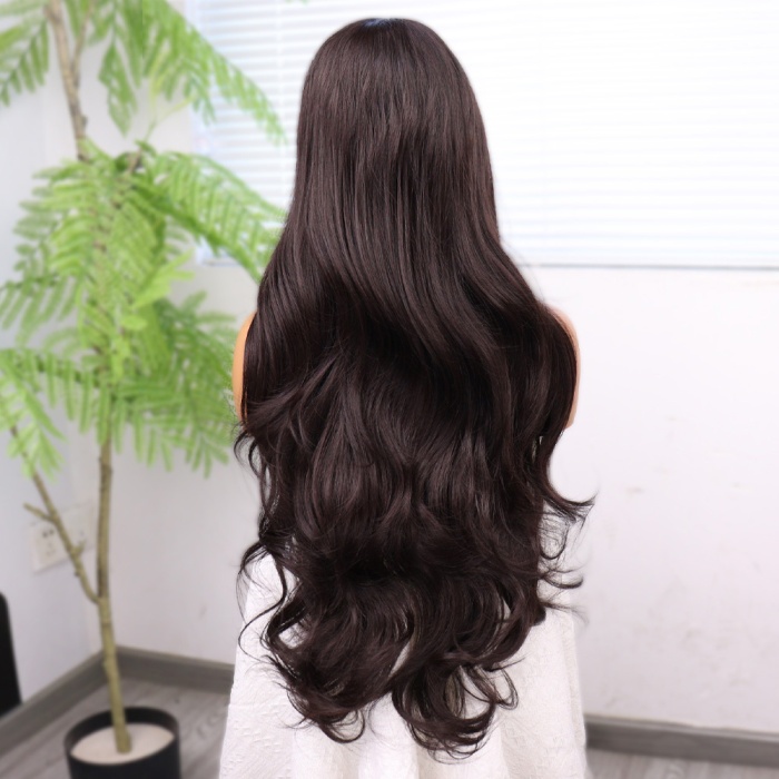 Açık Kahve Bebek Saçlı Fiber Sentetik Tül Peruk