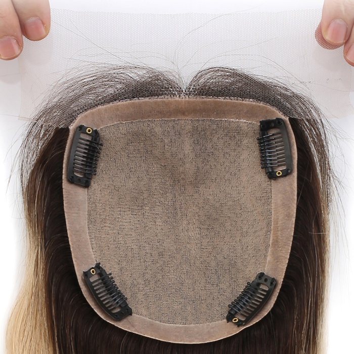 Ön Kısmı Ekstra Tül Koyu Kestane / Balköpüğü Ombreli Baby Taban Tepelik - 13x14cm