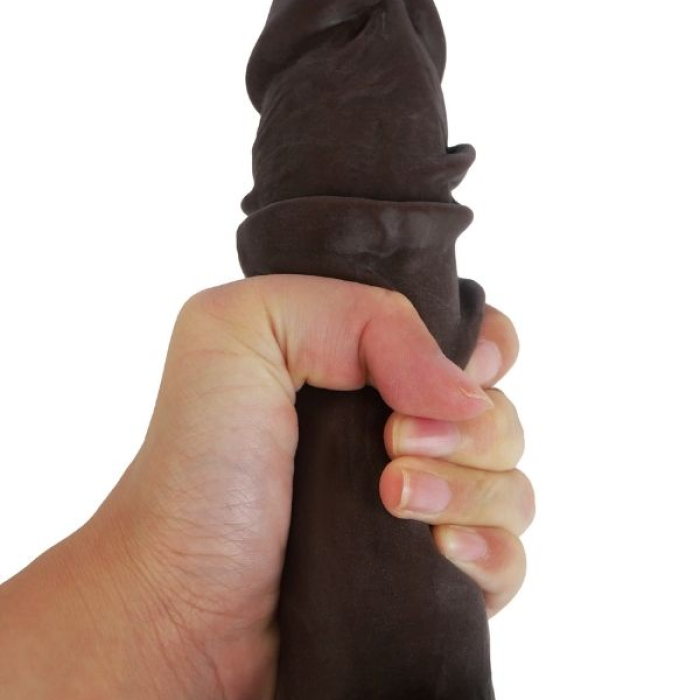 Censan Ultra Gerçekçi 24 Cm Model2 Brown Melez Kıkırdaklı Dildo