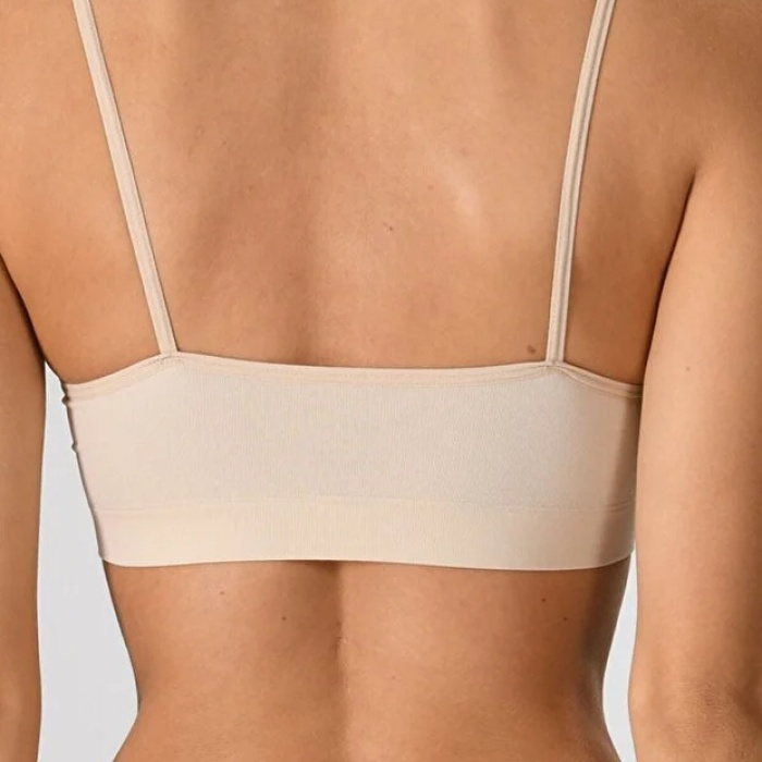 Kadın Ince Askılı Pedli Büstiyer Yarım Atlet Sütyen 3lü Set.