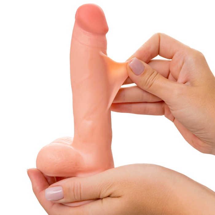 My Babe My Priceless Kıkırdaklı Gerçekçi Dildo – TPE, Ten Rengi, 18 cm