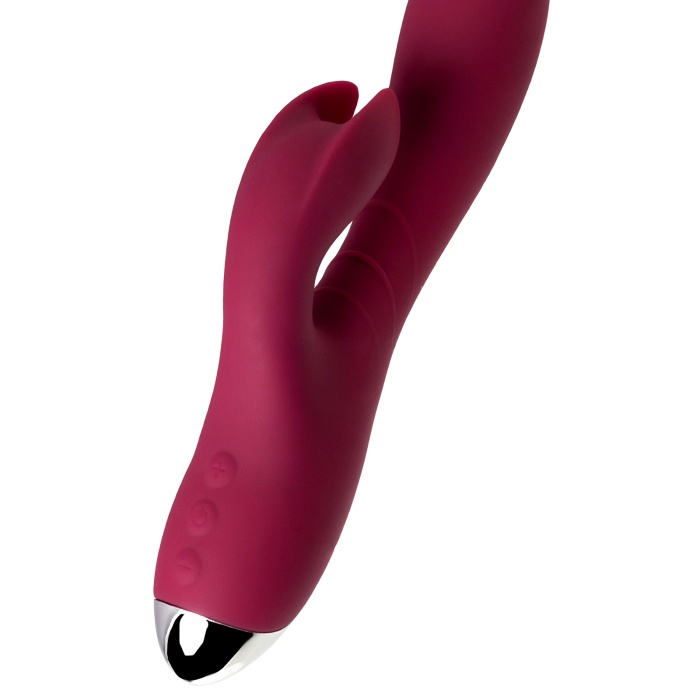 LEROİNA by TOYFA Mion  Vibratör, silikon, bordo, 22 cm