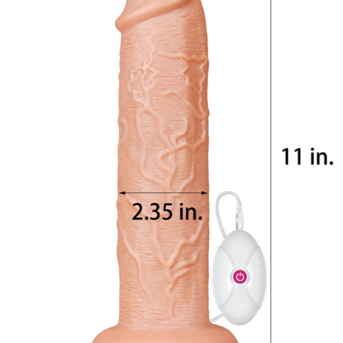 Censan 11 İnç Realistic Long Vibrating Dildo