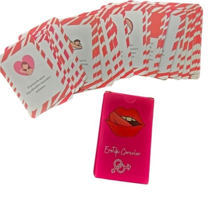 Censan 50 Parça Erotik Görev Kartları – Çiftler İçin Özel Oyun Seti