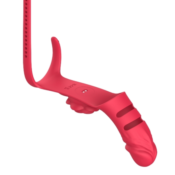 Censan Parmak takılabilir fiziksel dildo + Gül Titreşimli 2&amp;#39;si 1 arada yeni tasarım parmak vibratörü