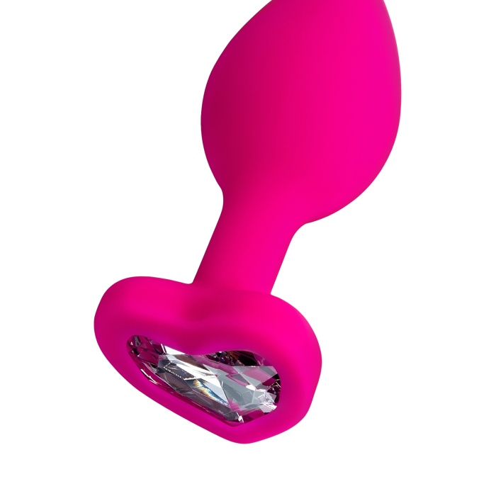 ToDo by Toyfa Diamond Heart Anal Plug, silikon, pembe, 7 cm, Ø 2 cm, 18 g
