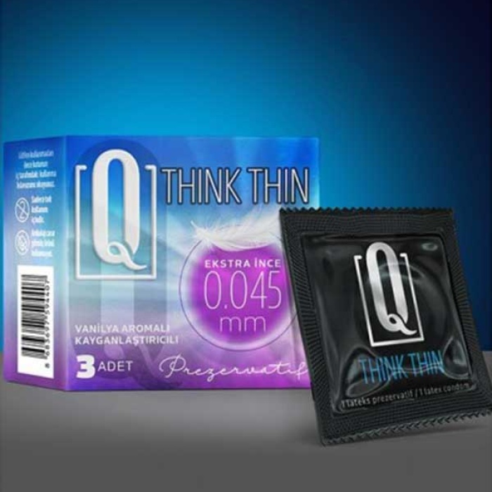 Q THİNK THİN 3'LÜ EKSTRA İNCE PREZERVATİF