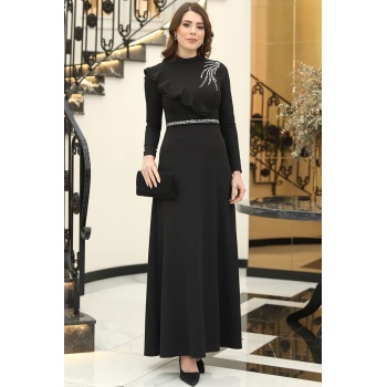 Elif Taşlı Elbise Siyah