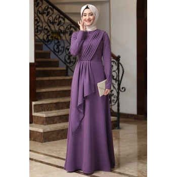 MANOLYA ELBİSE LİLA
