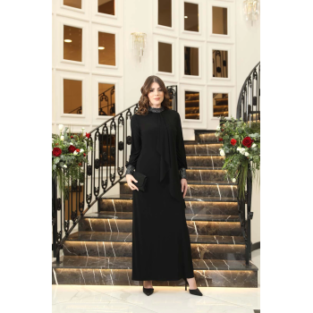 EFSANE ELBİSE SİYAH