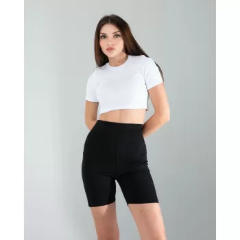 Beyaz Fitilli Kaşkorse Mini Bluz