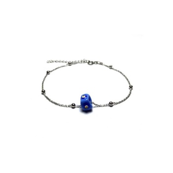 Kadın Nazar Boncuklu Bayan Gümüş Bileklik  MGD2020909B