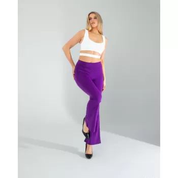 Mor İspanyol Paça Tayt