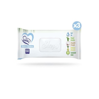 Sleepy Natural Bebek Havlusu 3x60