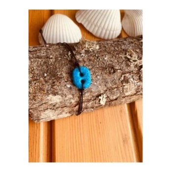 Süryani Nazar Boncuğu Siyah Ip Bileklik