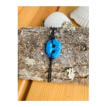 Süryani Nazar Boncuğu Siyah Ip Bileklik