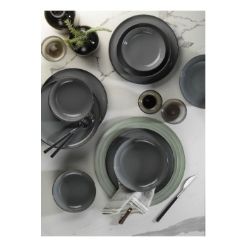 Kütahya Porselen Moderna 18 Parça 6 Kişilik Yemek Takımı Mavi