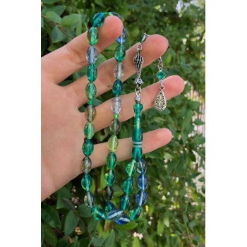 Erkek Hareli Toz Kehribar Tesbih  MGD20203015