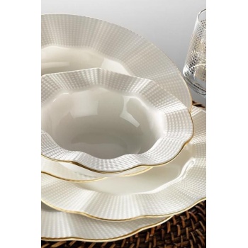 Kütahya Porselen Milenda 83 Parça Yemek Takımı Krem Mat Mln83yt14r520