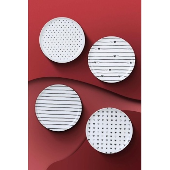 Kütahya Porselen Pretty 4 Parça 15 cm Tabak