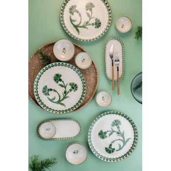 14 Parça 6 Kişilik Kahvaltı Takımı Ottoman Elegance Yeşil - 2
