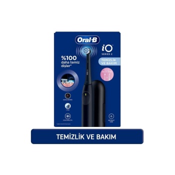 Oral-B İo 2 Gece Siyahı Şarjlı Diş Fırçası 1 Diş Fırçası Başlığı 1 Seyahat Kutusu