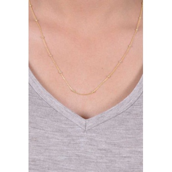 Kadın Altın Kaplama Toplu Gümüş Bayan Zincir Kolye  MGD2020905