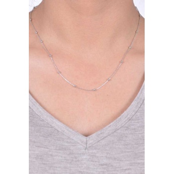Kadın Toplu Gümüş Bayan Zincir Kolye  MGD2020904