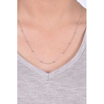 Kadın Seyrek Toplu Gümüş Bayan Zincir Kolye  MGD2020902