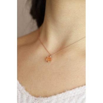 925 Ayar Gümüş Lotus Çiçeği Kolye