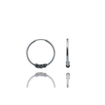 Halka Model 16 Mm Gümüş Küpe