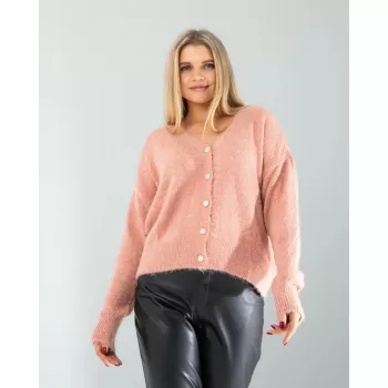 Pudra Sakal Triko Hırka