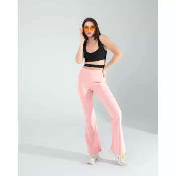 Pembe İspanyol Paça Tayt