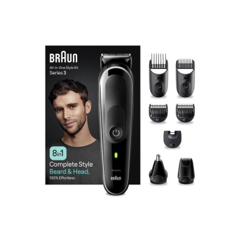 Braun Series 3 MGK3440 Hepsi Bir Arada Şekillendirme Seti, 8’i 1 Arada Erkek Bakım Kiti 80707868