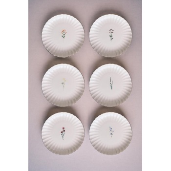 Kütahya Porselen Tiny Miny 6 Parça 21 Cm Pasta Takımı