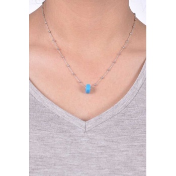 Kadın Top Zincirli Nazar Boncuklu Kolye  MGD2020903A