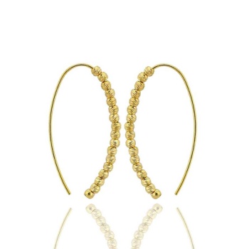 Dorica Küpe - 925 Ayar Gümüş Üzeri Altın Kaplama