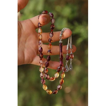 Erkek Hareli Toz Kehribar Tesbih