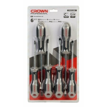 Crown Profesyonel 6 Parça Tornavida Takımı Cphds-Axb6