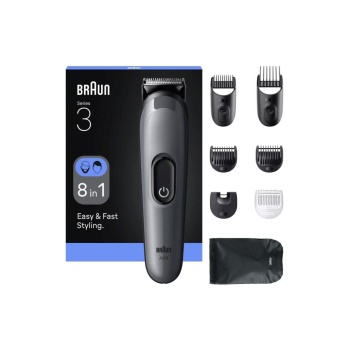 Braun  AIO3540 Hepsi Bir Arada Series 3, 8’i 1 arada Tıraş Kiti, Keskin Bıçak, 14 Uzunluk