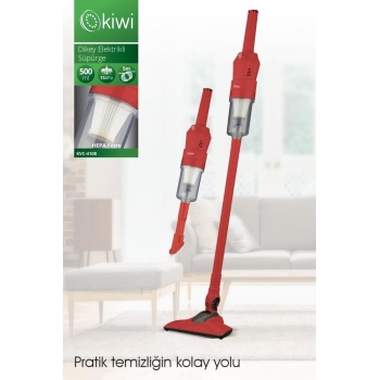 Kiwi KVC-4108 Dikey Elektrikli Süpürge Kırmızı