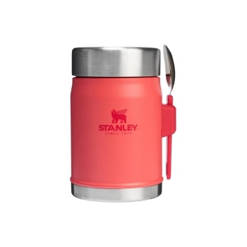 Stanley klasik paslanmaz çelik yemek termosu kaşıklı 0,40 Lt-PEMBE