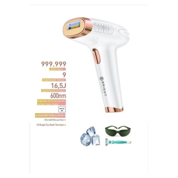 BE-9010 Buz Başlıklı IPL Tüy Alma Cihazı BEYAZ
