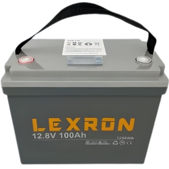Lexron 12.8 V 100 Ah Lityum Akü