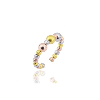 Dorissa Altın Yaldızlı Gümüş Yüzük